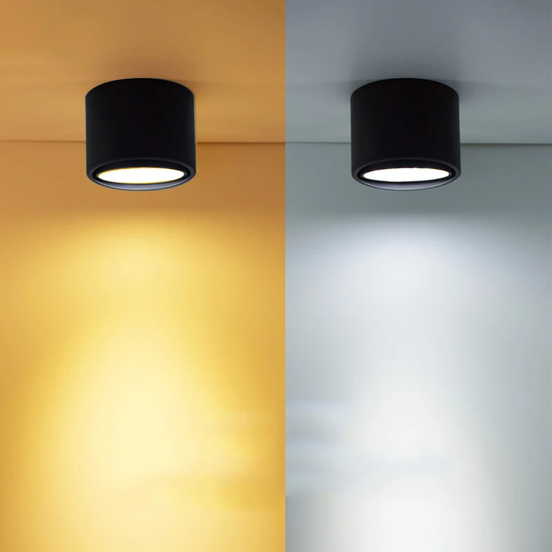 LED Ceiling light Surface Mounted Rotating Ceiling lamps Cylinder 5W 7W 9W 12W for Bedroom Living Room Study Office Shop Studio