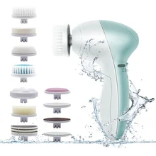 10 в 1 многофункциональная электрическая щетка для очищения лица спа массаж кожи портативный для личного удаление черных точек