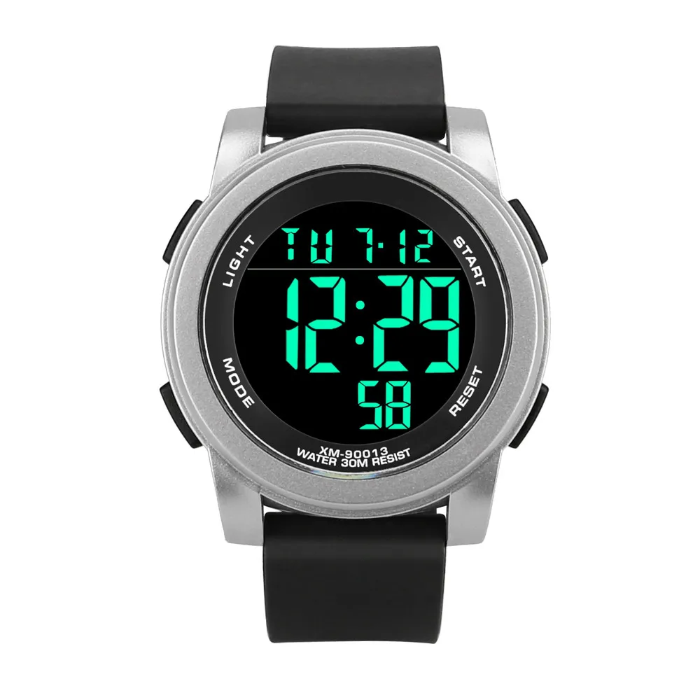 Роскошные Для мужчин военные аналоговые цифровые спортивные Дата светодиодный водонепроницаемый часы простые повседневные Открытый Бег модный шикарный подарок A1
