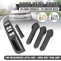 Interior Door Grab Handle Cover Switch Bezel Set Black Grey Beige For VW Jetta Golf Bora MK4 1999 2000 2001 2002 2003 2004 Interior Door Grab Handle Cover Switch Bezel Set Black Grey Beige For VW Jetta Golf Bora MK4 1999 2000 2001 2002 2003 2004