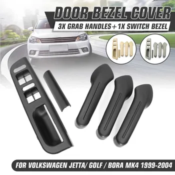 

Interior Door Grab Handle Cover Switch Bezel Set Black Grey Beige For VW Jetta Golf Bora MK4 1999 2000 2001 2002 2003 2004