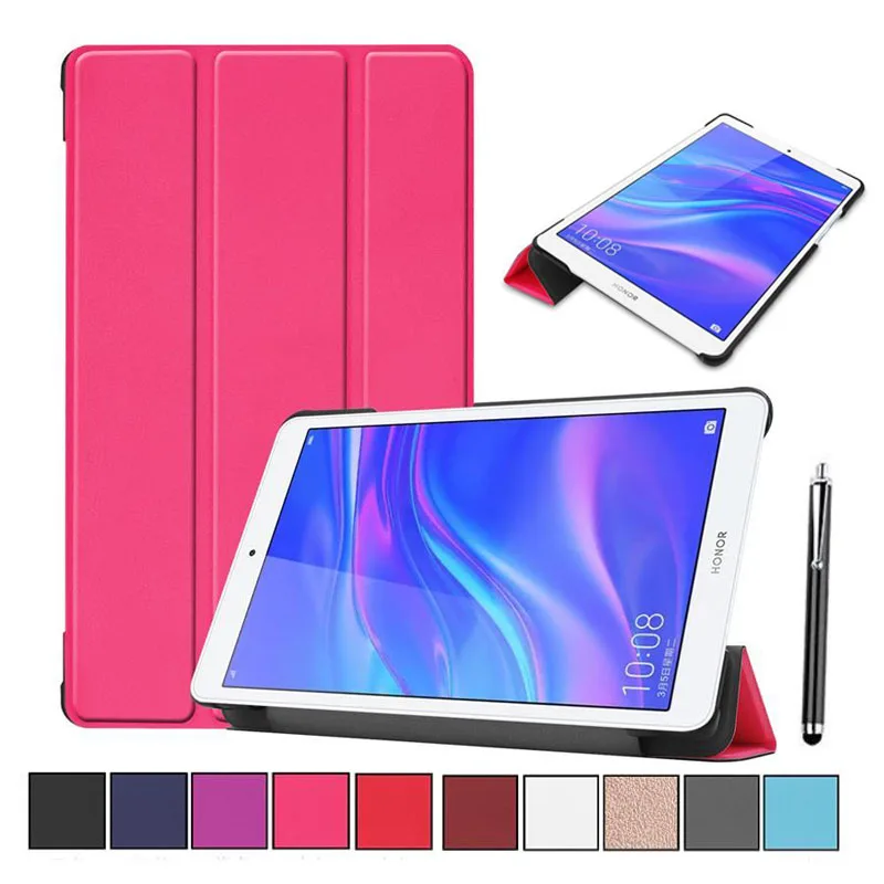 Folio Flip Case Cover For Huawei Honor Tab 5 T5 8.0 Stand Magnetic Leather Shockproof Protective Skin + Stylus Pen | Компьютеры и офис
