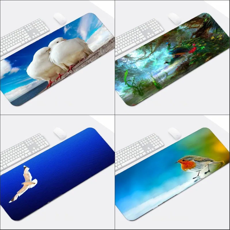 Congsipad Large Big Size Mousepad Animals Pattern Scenery Birds Table Mouse Mat Pad Pc Computer Game Gaming Mousepads Decorate