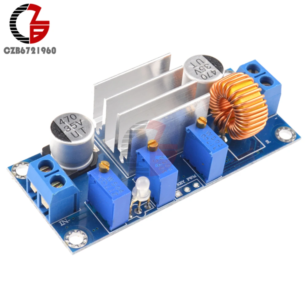 

XL4005 5A DC-DC Step Down Buck Voltage Converter Power Supply Transformer CC CV Lithium Battery Charging Board for Arduino