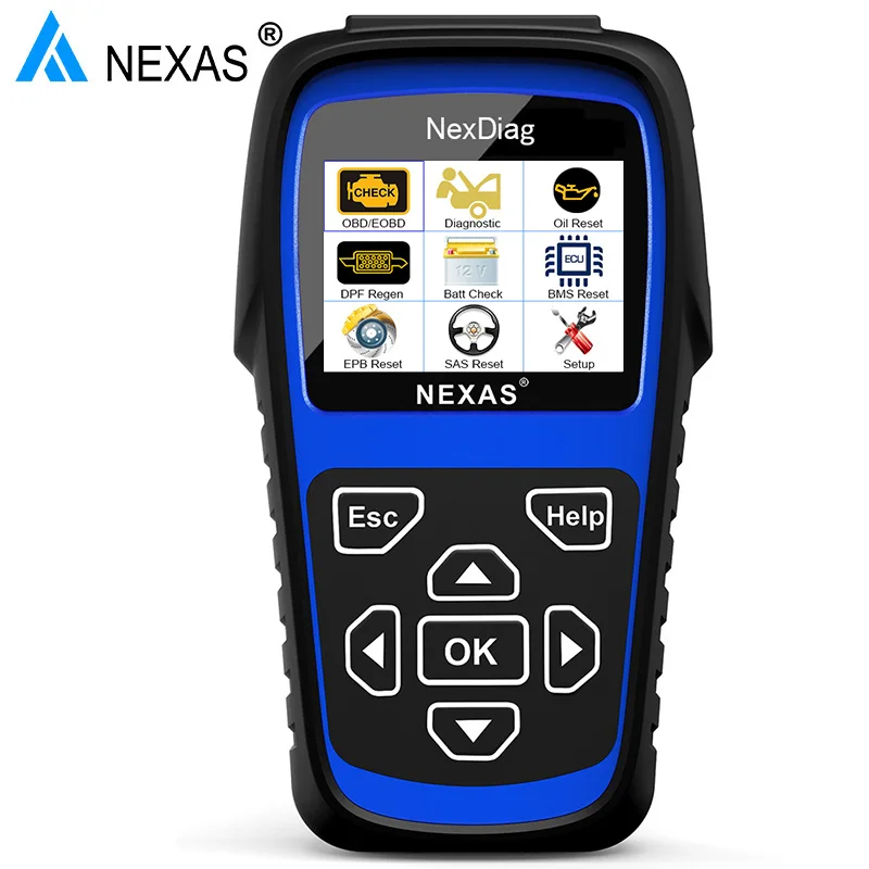 Nexas ND601 OBD2 Автомобильная сканер авто инструмент диагностики Поддержка DPF