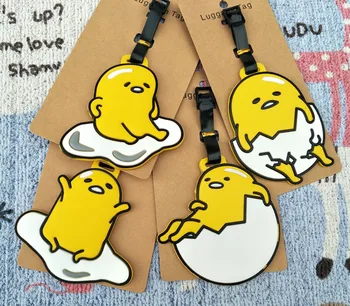 

IVYYE Lazy gudetama Anime Travel Accessories Luggage Tag Suitcase ID Address Portable Tags Holder Baggage Label New