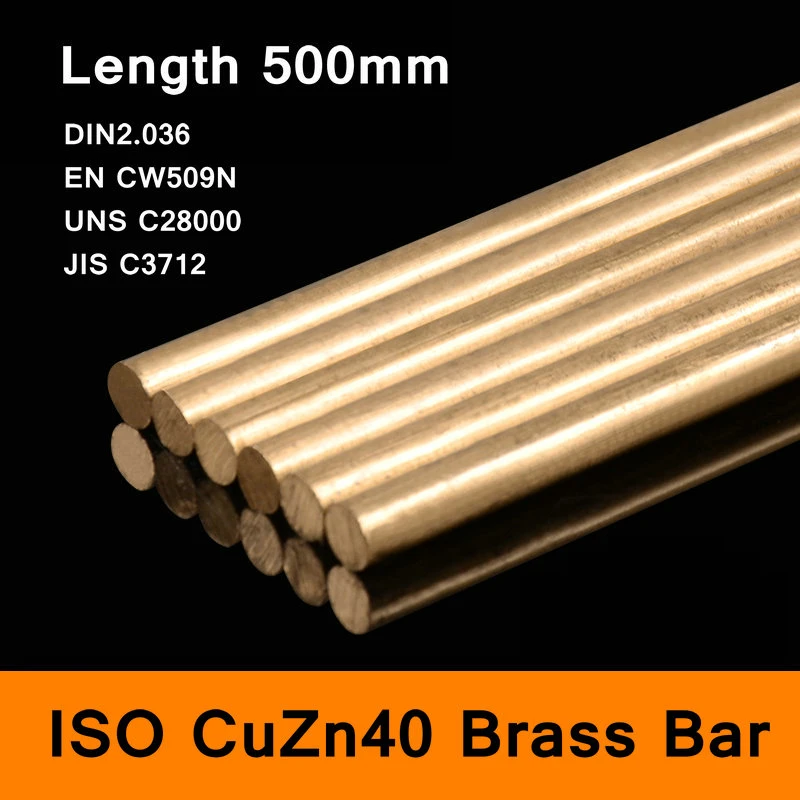 Brass Bar Round of ISO CuZn40 DIN2.036 EN CW509N UNS C28000 JIS C3712