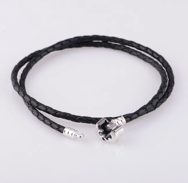 925 Chapado en Plata Serpiente Cadena Collar de encanto 3 Mm-Púrpura /& Daisy encantos//Muranos