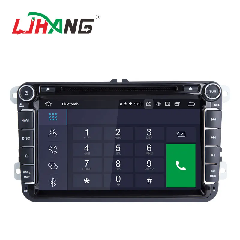 Sale LJHANG 2 Din Android 9.0 Car DVD Player For VW Volkswagen SKODA GOLF 5 6 POLO PASSAT B6 JETTA TIGU0AN GPS Navigation Radio WIFI 2