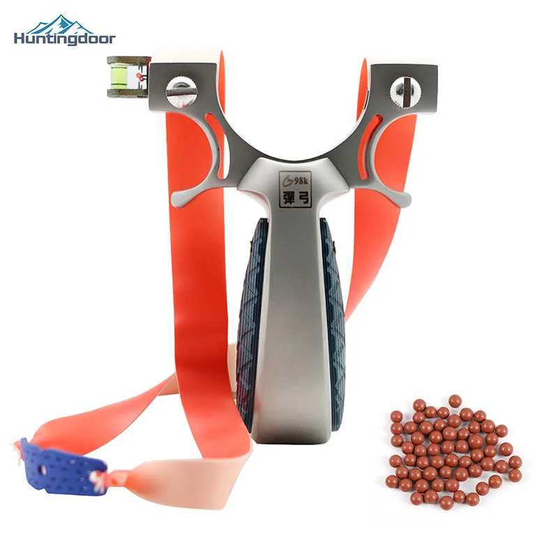 

100pcs Paintballs with Slingshot Outdoor Professional Powerful Steel hunting Slingshot Sling Shot Catapult Shooting
