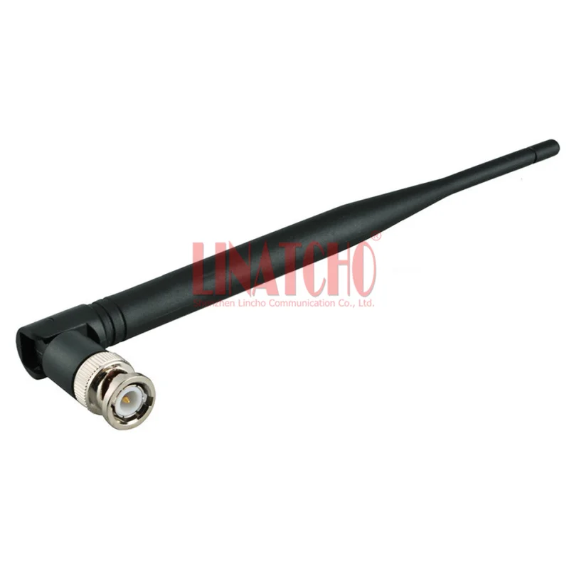 

10 pcs black router 2.4 ghz Foldable omni directional bnc male wifi antenna