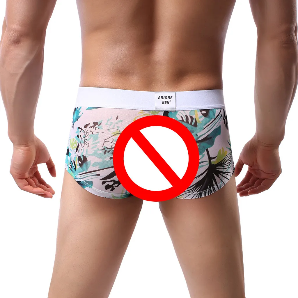 

YANNE Men's Sexy Breathable boxershorts men Underwear Print Underwear Shorts Raised Underwear boxer homme L1928