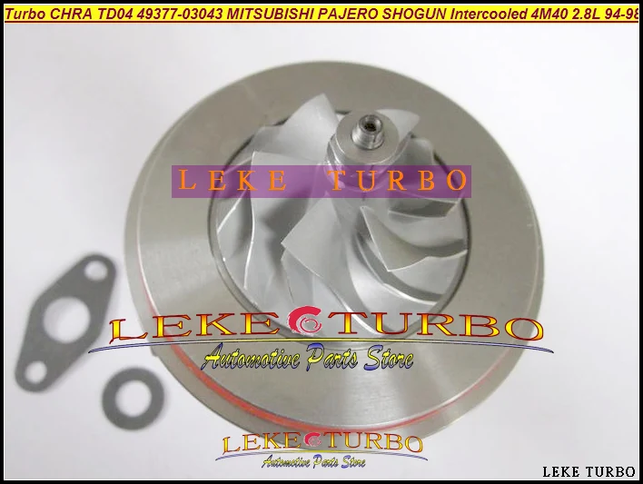 Turbo Cartridge CHRA Core TD04 49377-03043 ME201636 Turbocharger For MITSUBISHI PAJERO SHOGUN Intercooled 1994- 4M40T 4M40 2.8L Turbo Cartridge CHRA Core TD04 49377-03043 ME201636 Turbocharger For MITSUBISHI PAJERO SHOGUN Intercooled 1994- 4M40T 4M40 2.8L