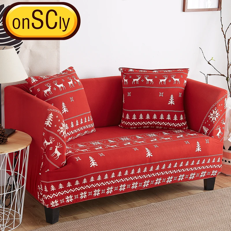 Christma Elk протектор чехол на диван Slipcover мебель для дивана Чехлы гостиной угловой