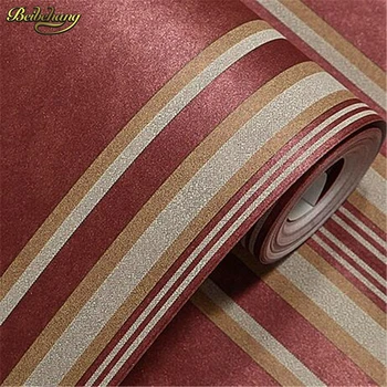 

beibehang papel de parede,Palace luxury homes stripe non-woven wallpaper American study bedroom living room TV background