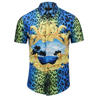 

Summer Luxury Hip-Hop Short Sleeve Shirt new design shirts hot sale