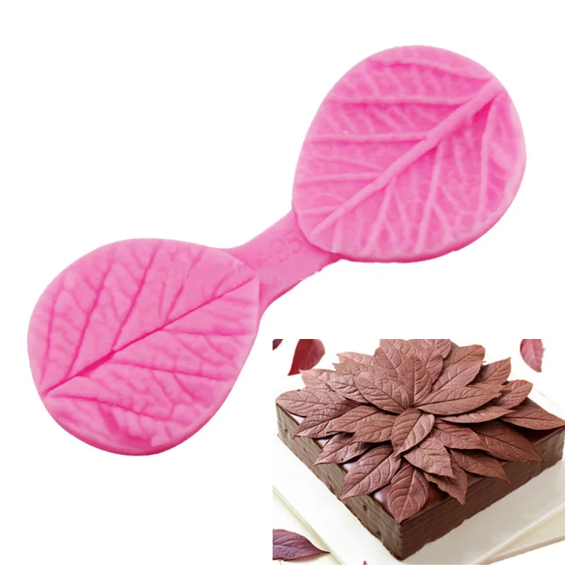 

Confeitaria 3D moulds Silicone Molds Confectionery tools Leaves Leaf Pattern DIY Fondant Cake Embossing Chocolate Sugar Soap