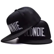 Модная кепка в стиле хип-хоп, с вышивкой в виде букв, Блонди, коричневого цвета, с плоской подошвой, регулируемая однотонная черная, винно-красная Кепка для влюбленных, SAN0