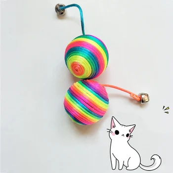 

Pet Cat Toy Funny Cat Dog Scratch Toys Kitten Teaser Playing Play Chew Rattling Ball Rope Weave Ball Cat Training Supplies