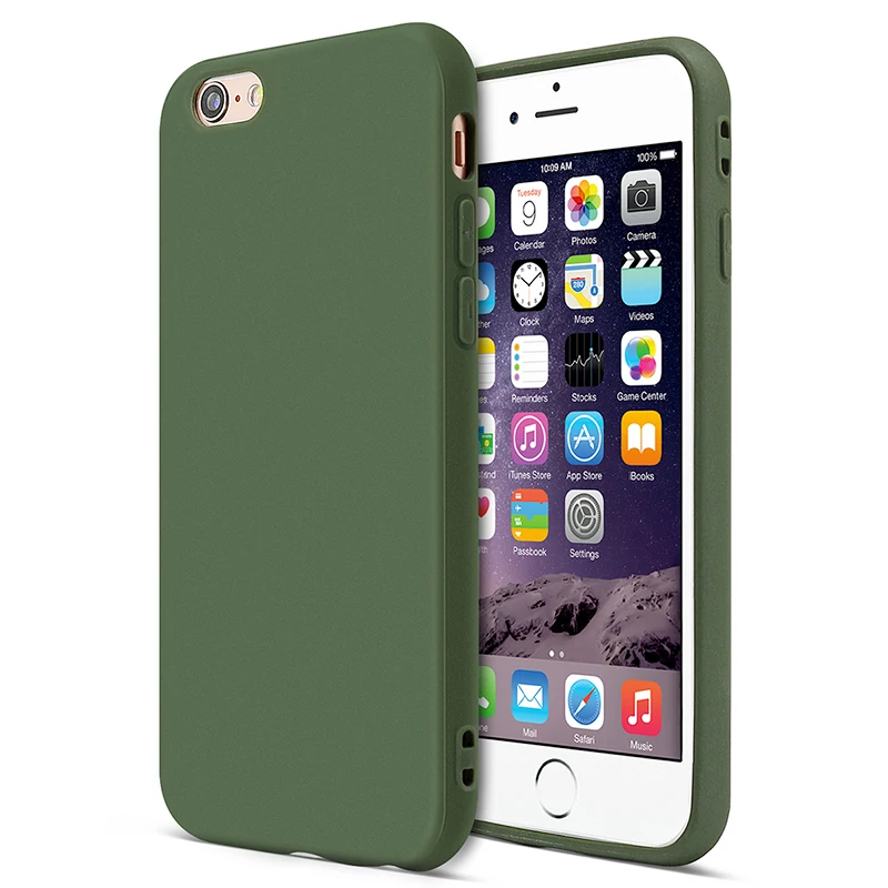 Silicone Luxury Matte Case for iphone XS MAX XR 6s plus Cases Clear TPU Rubber Covers Phone 7 8 5s se Capa |
