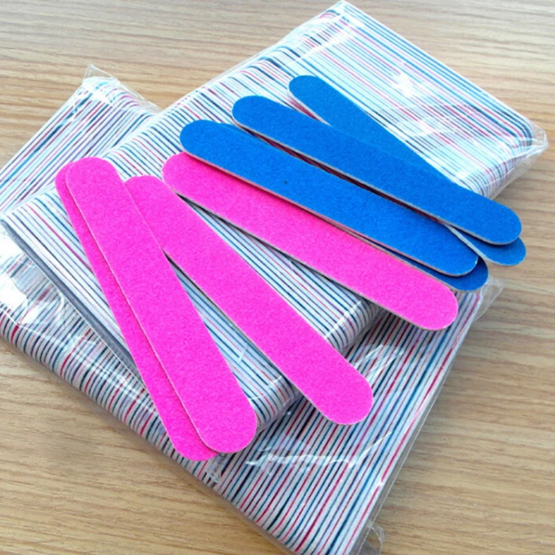 

100pcs Double-sided Nail Files Disposable Nail File Set Manicure Tools Portable Pedicure Rasp Manicure Tools Beauty