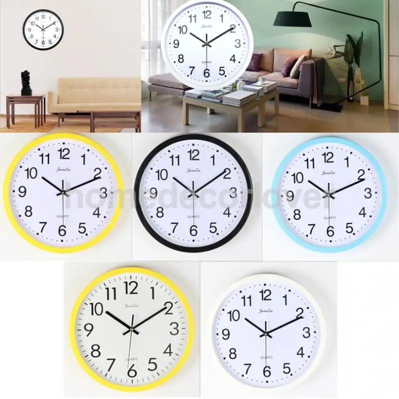 

Quality Quartz Wall Clock, Wall Mounted Big Watch, Silent Sweep Analog Clock