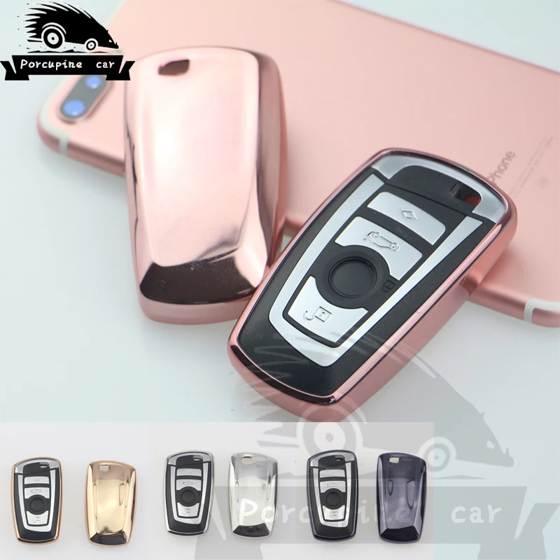 

TPU Car Key Cover Case Holder Wallets Skin Set for BMW e30 e36 e90 e60 e84 e36 e53 e63 e90 F10 F30 x1 x3 x4 fob remote protector