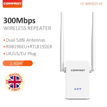 

COMFAST Home Use Router 300mbps External 2*5dBi Antenna Strength Wifi Booster 2.4G High WiFi Signal Extender CF-WR302S-V2