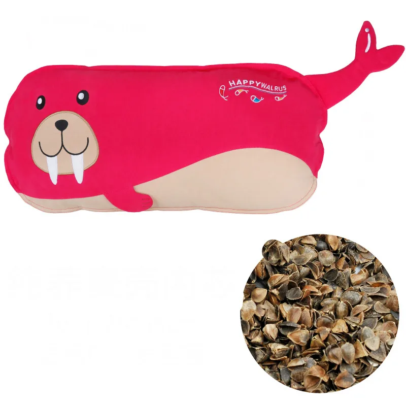 

Free Shipping Walrus Shape Pillow Healthy Soft Buckwheat Pillow Baby Pillow T01