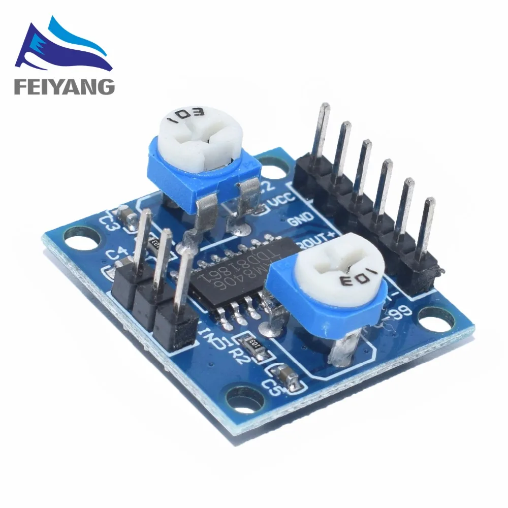 

1PCS PAM8406 Digital Amplifier Board With Volume Potentiometer 5Wx2 Stereo M70
