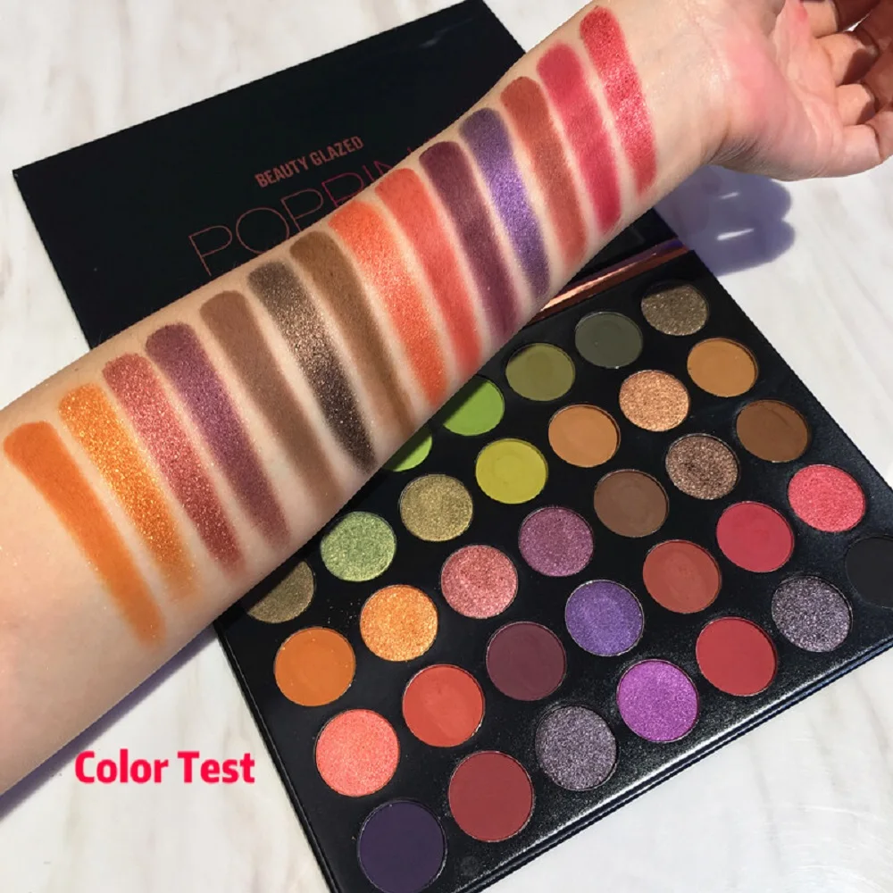 Beauty Glazed Новинка 35 оттенков тени для век Палитра водостойкие натуральные макияжа