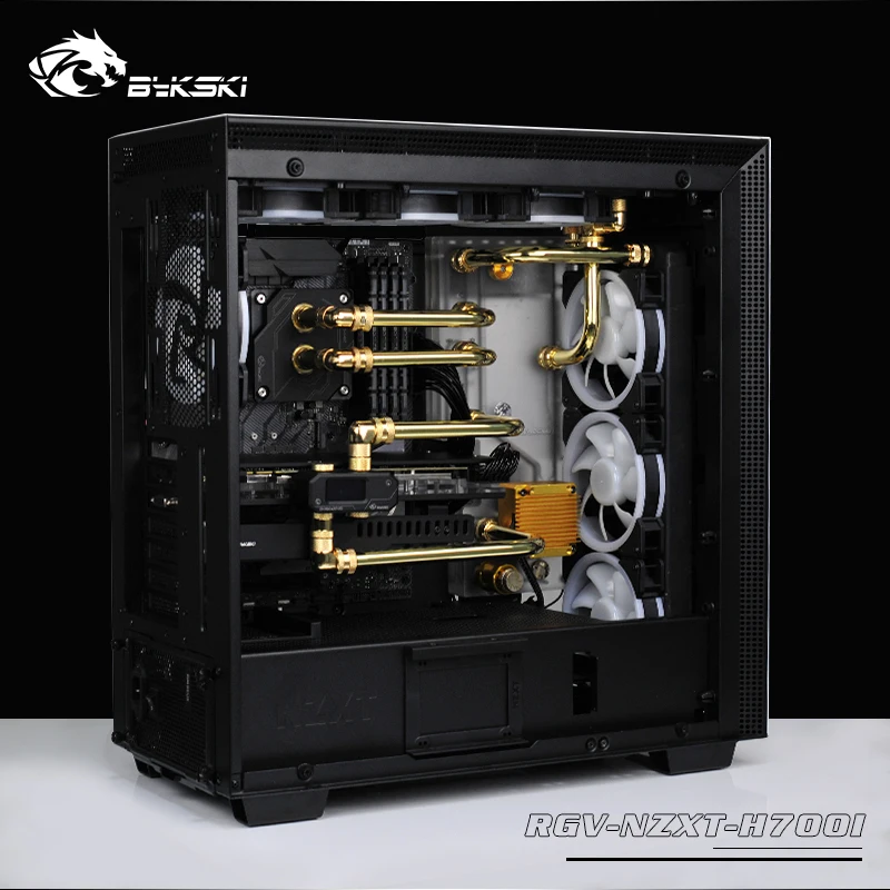 Bykski водный охладитель водной плиты для NZXT H700B Case, RBW(5 V), подходит для водяного охлаждения здания