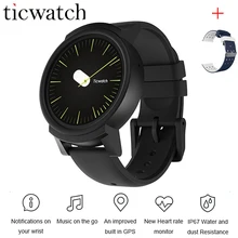 Хорошее Ticwatch E Expres Смарт часы-телефон Android Wear OS MT2601 двухъядерный монитор сердечного ритма WI-FI gps Водонепроницаемый + один бесплатный ремень
