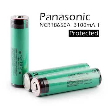 

2pcs/lot New Original For Panasonic Protected 18650 NCR18650A Rechargeable Battery 3.6V 3100mAh Li-Ion Batteries with PCB