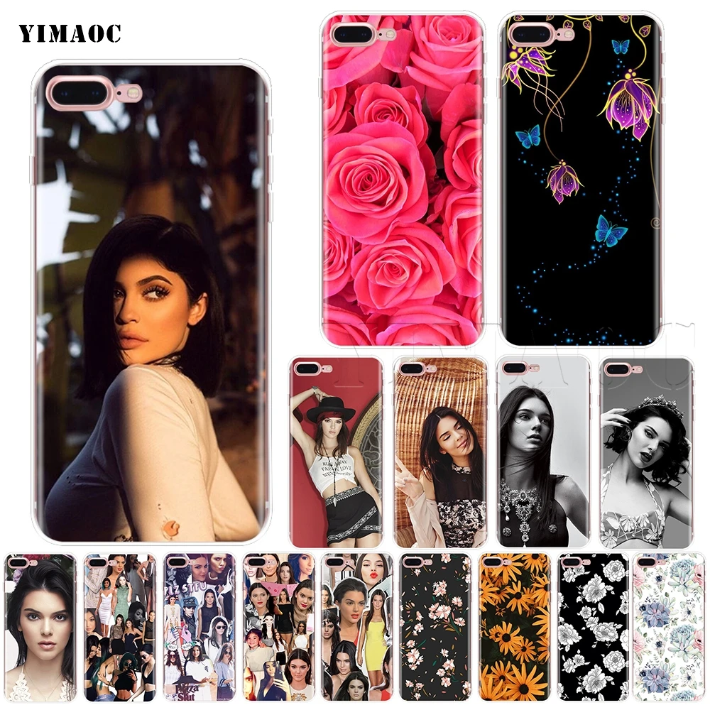 

YIMAOC Kendall Jenner Soft Silicone Case for iPhone 11 Pro XS Max XR X 8 7 6 6S Plus 5 5s se
