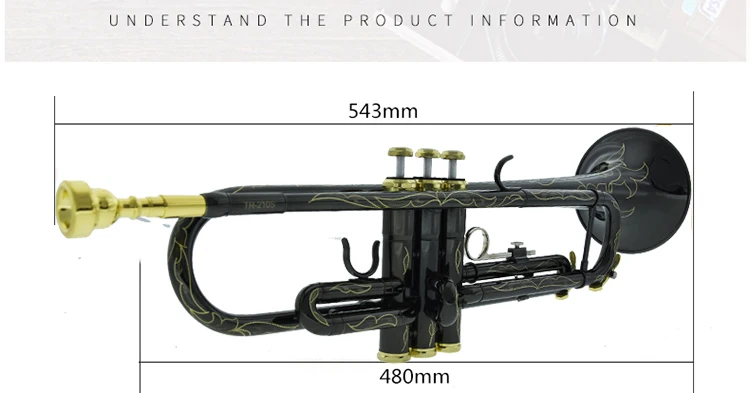Профессиональный TR210S Bb Труба черный никель позолоченные желтые латунные инструменты Bb Trumpete популярный музыкальный Inst