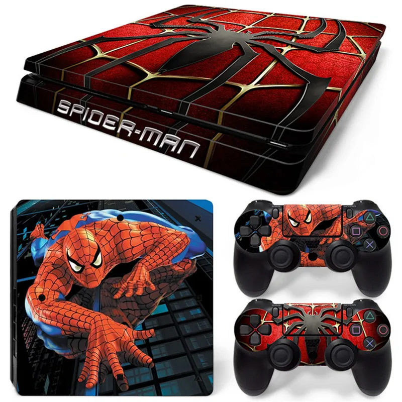 

OSTSTICKER Spider Man Vinyl Skin Sticker Cover Decal For Playstation 4 Slim Skins