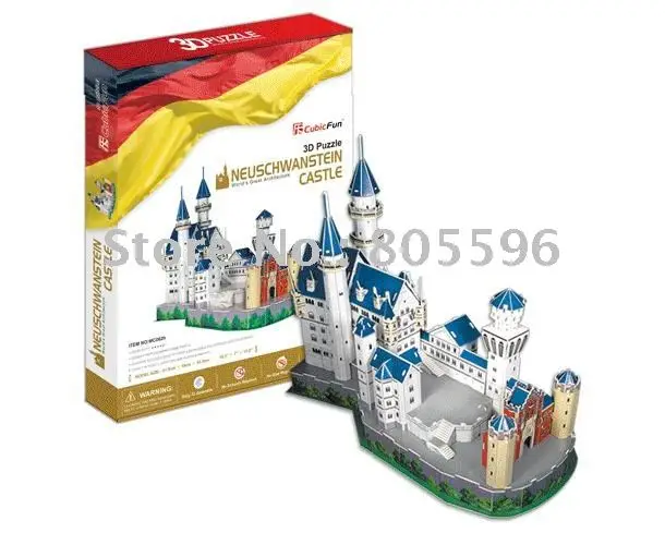 

Educational Building toy,3D DIY Models,Home Adornment, Puzzle Toy,Paper model,Papercraft,SCHLOSS NEUWCHWANSTEIN