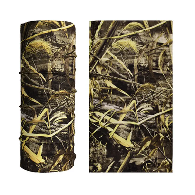

3D Maple Leaves Hunting Bandana Scarves Polyester Anti UV Dust Half Face Mask Bandana Tactical Military Gear Hunting Accessories