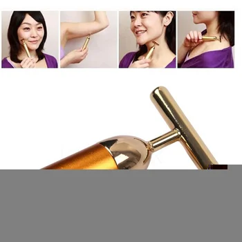 

WHOLESALE Face Gold Vibration Massager Stick Facial Beauty Roller Lift Skin Tightening Wrinkle Stick Bar Face