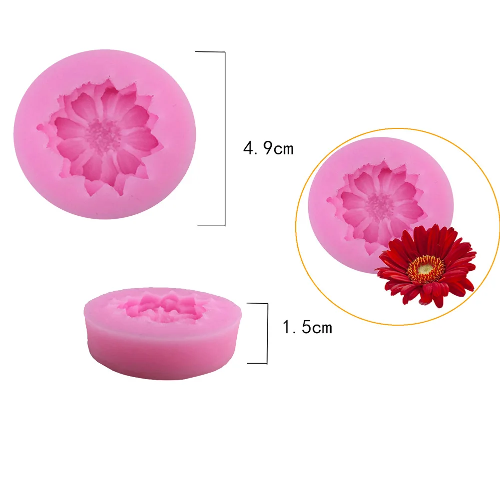 

3D Flowers Shaped fondant cake decoration silicone moulds for mastic chocolate confectionery accessories tools
