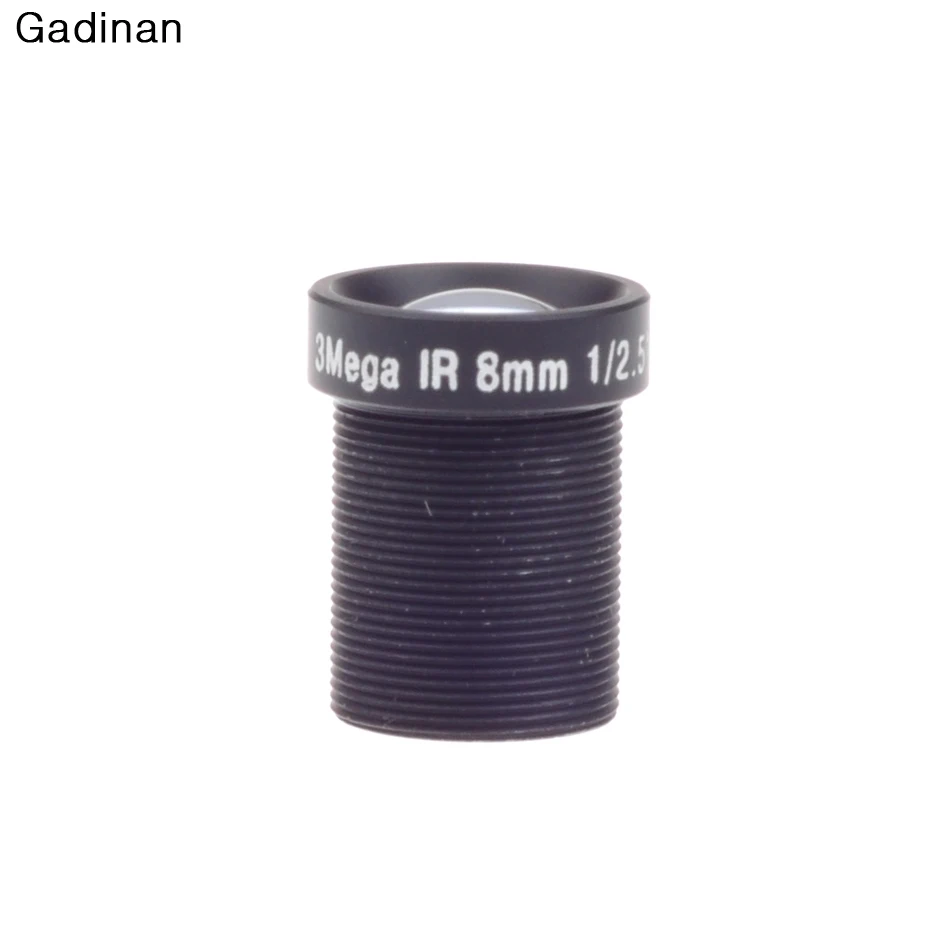 

Gadinan M12 3MP 8mm 45 Degree HD S mount lens 1/2.5'' 1080P HD lens for CCTV camera M12 MTV board lens