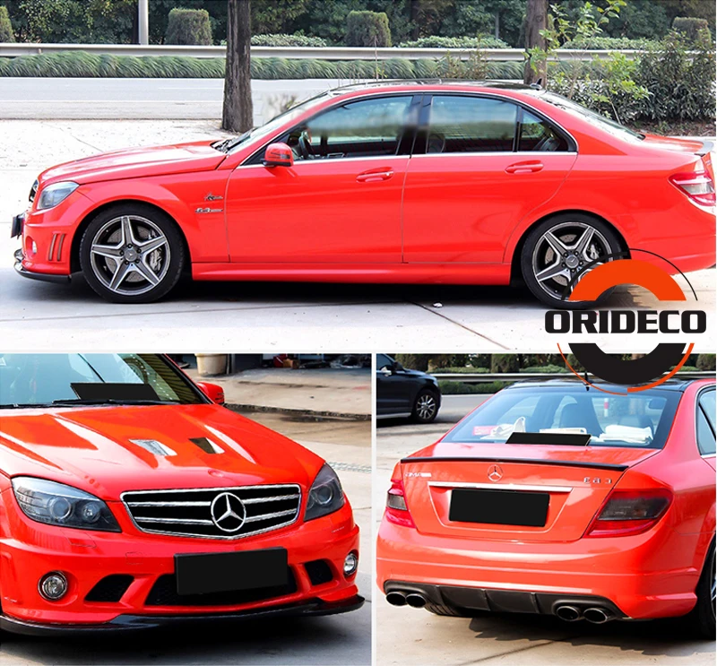 red highly glossy vinyl car wrapping 2