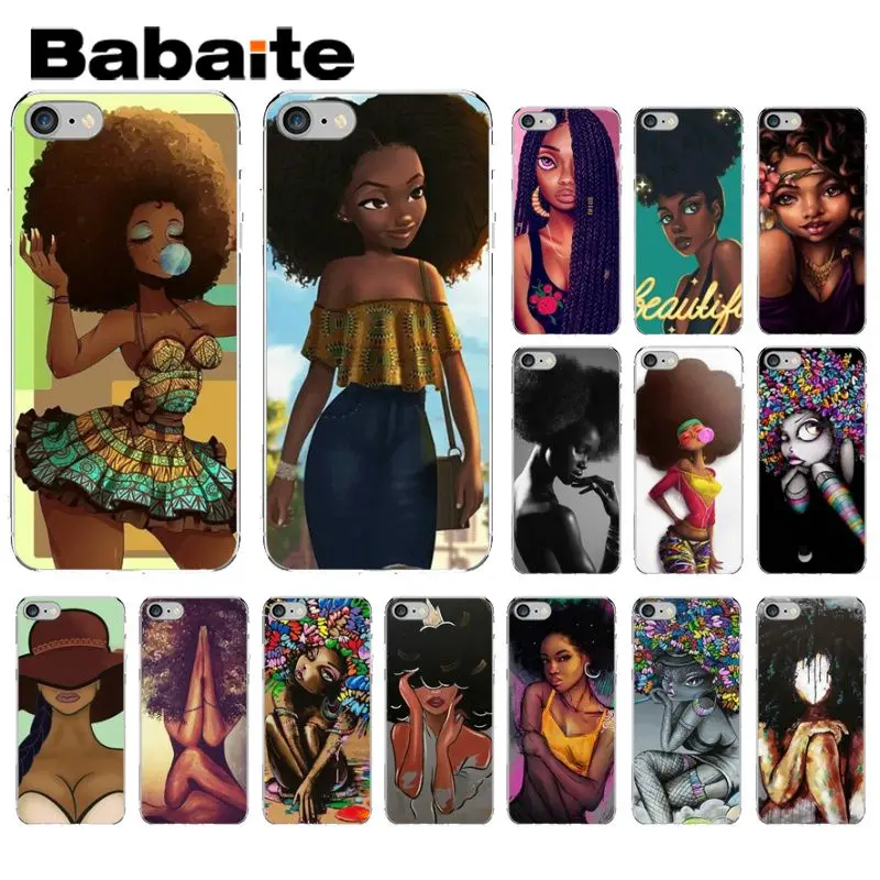

Babaite Afro Girls thin Customer High Quality Phone Case for iPhone X XS MAX 6 6S 7 7plus 8 8Plus 5 5S XR