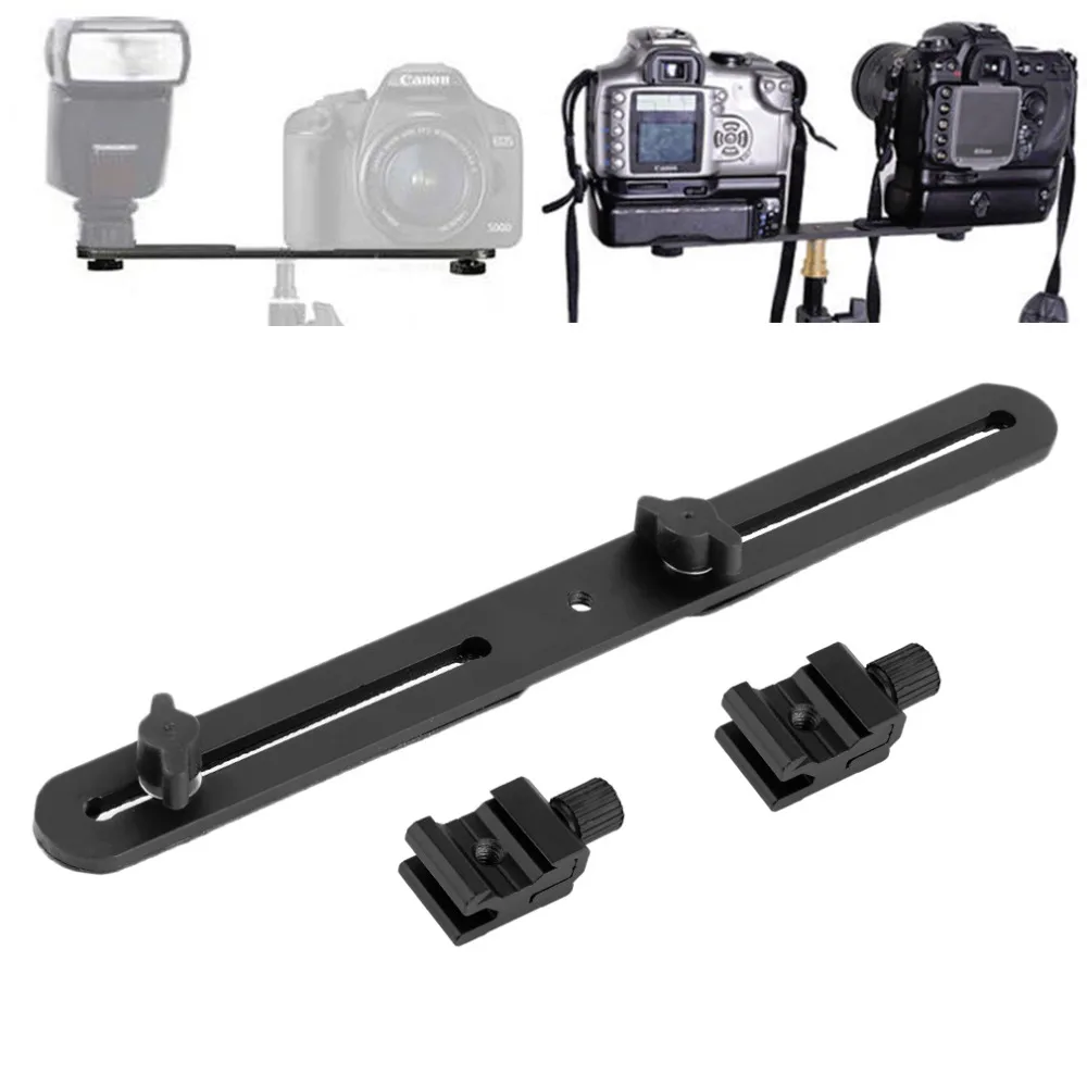 Double End Light Stand Holder Flash Bracket Mount For Digital SLR