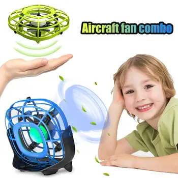 

Mini Gesture Sensor Flying UFO Ball LED Mini Induction Suspension Rotation RC Aircraft Flying Saucer Toy Airplane Model Boy Gift