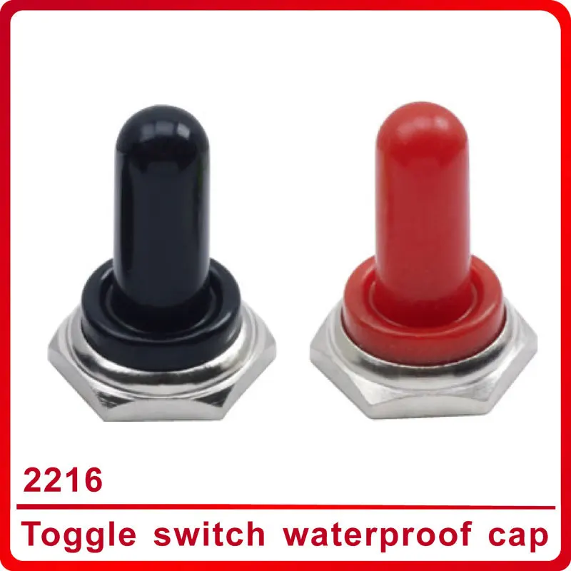 Wholesale 100pcs Toggle Switch Waterproof Cap Red Black 102D CAPSwitch