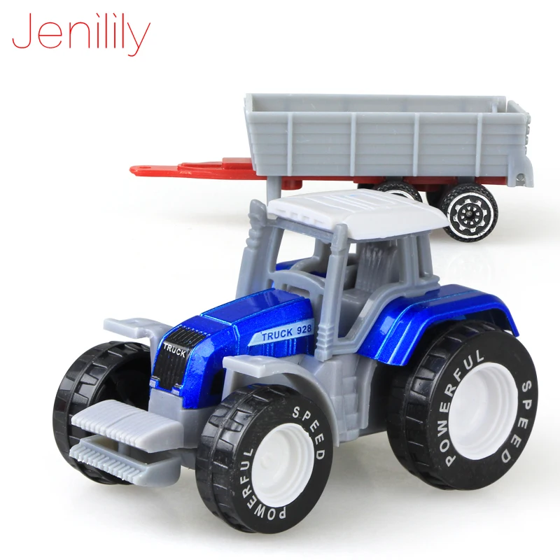 Jenilily 4 шт./компл. инженерный автомобиль из сплава Игрушечная модель трактора