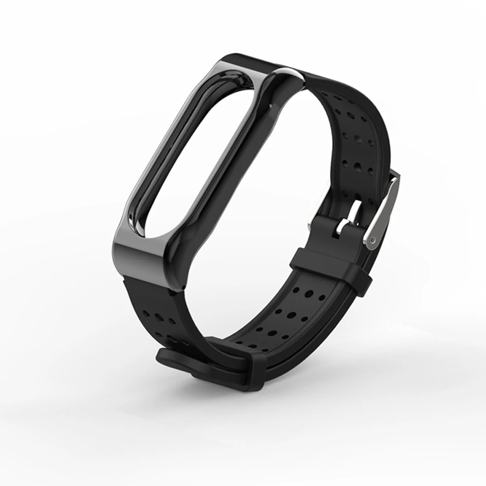 Браслет Young для Xiaomi Mi Band 2 металлический корпус ремешок на запястье смарт браслет