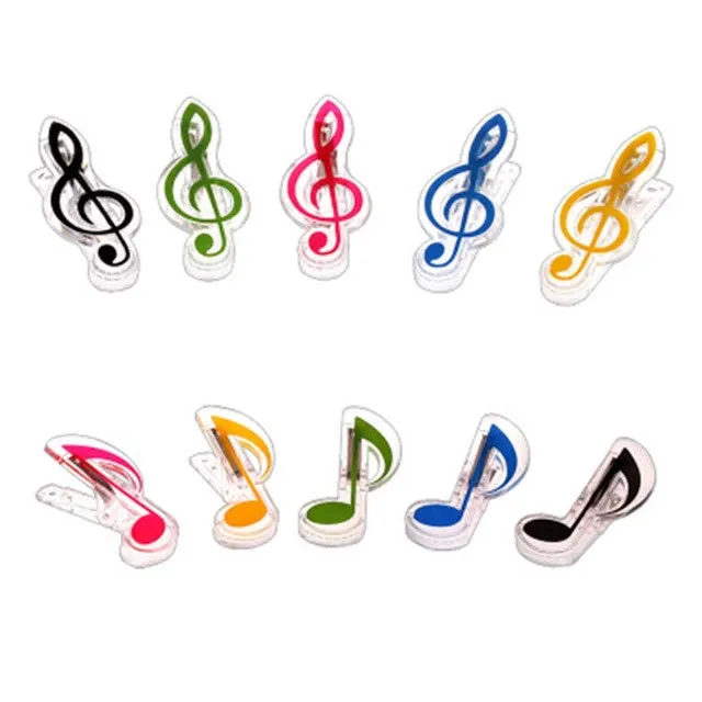 Mater John Music Note Treble Clef Acrylic Book Spring Clip Holder